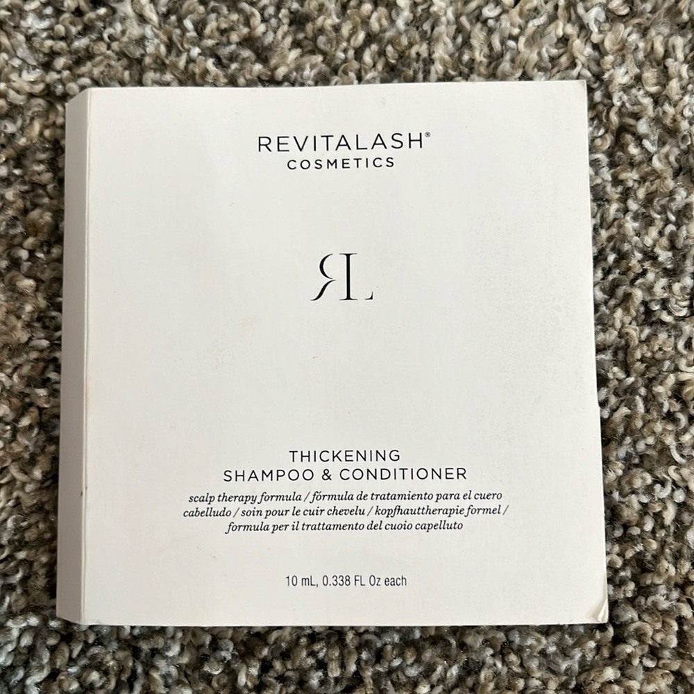 Revitalash cosmetics thickening shampoo and conditioner